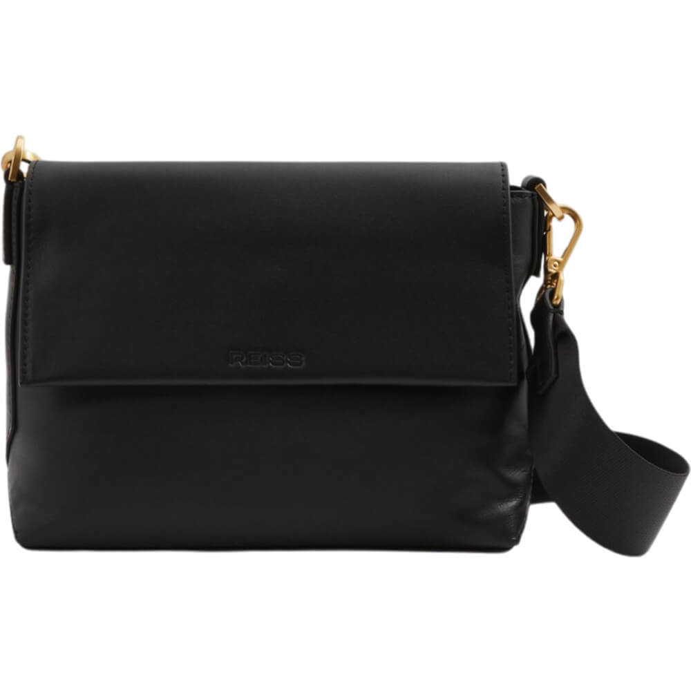 REISS SELENA Leather Adjustable Strap Cross Body Bag